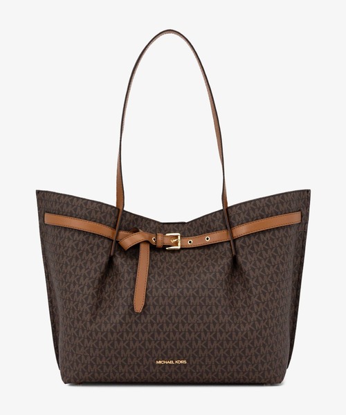 早い者勝ち‼️値下げ‼️マイケルコース EMILIA EW トートバッグ セール】EMILIA EW トート ラージ - MKシグネチャー（トートバッグ