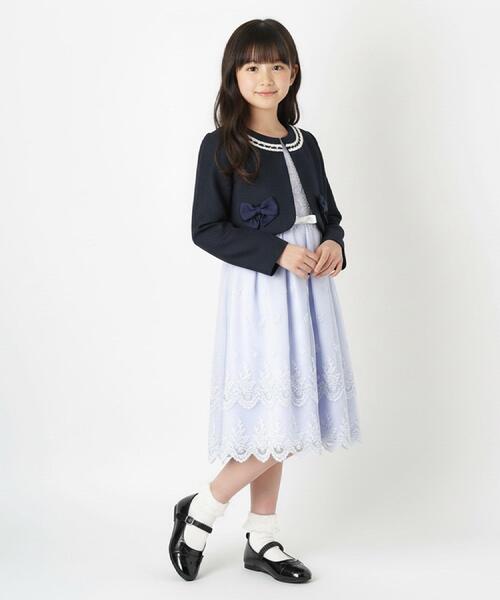 SHOO・LA・RUE（シューラルー）の「【セレモニー】レースワンピースセット（ワンピース・キッズ・パープル/サックスブルー・11/12/13）」の2枚目の写真