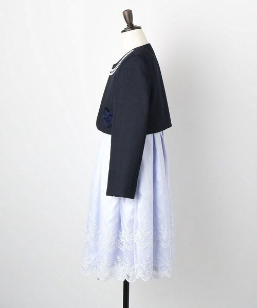 SHOO・LA・RUE（シューラルー）の「【セレモニー】レースワンピースセット（ワンピース・キッズ・パープル/サックスブルー・11/12/13）」の4枚目の写真