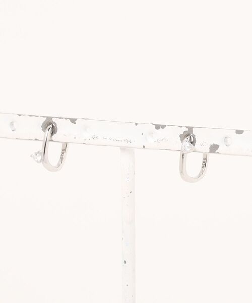 Burner(バーナー)の「【blatto 925silver】シルバー925 シンプルジルコニア フープピアス esm-pierce-50-20【RBTS】(ピアス(両耳用)・レディース・ゴールド/シルバー・FREE)」の2枚目の写真