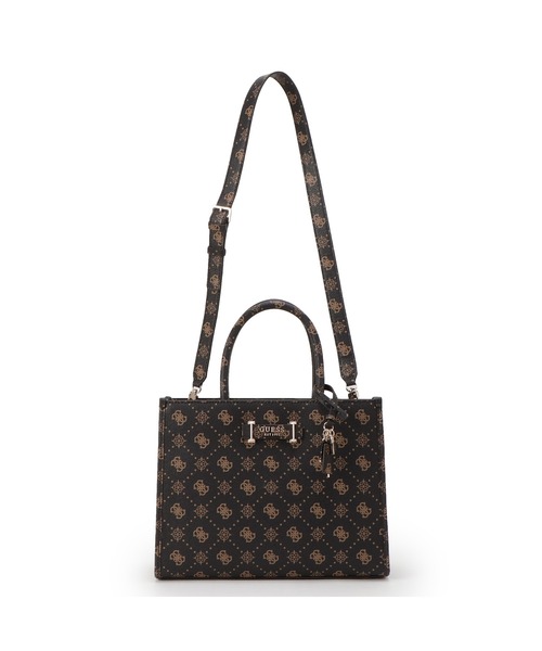 Guess（ゲス）の「SILIA 2 Compartment Tote トートバッグ（トートバッグ・レディース・ライトブラウン/ホワイト・ONE SIZE）」の6枚目の写真