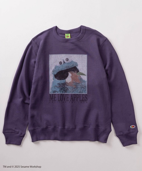 FRUIT OF THE LOOM（フルーツオブザルーム）の「【73】【Fruit of the Loom/フルーツオブザルーム】SESAMI STREETコラボ  キャラクターデザイン 裏毛スウェット（スウェット・メンズ・ブラック系その他/グレー/ブルー/ミント/パープル/ブラウン/アイボリー/ブラック・S/M/L）」の9枚目の写真