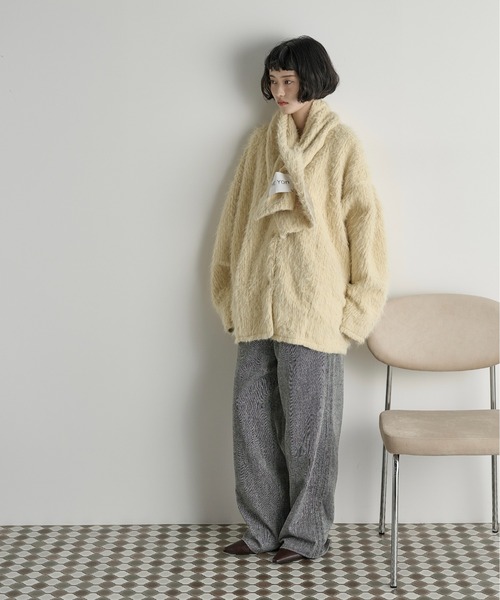 THE YOn(ザヨン)の「フリルラインツイードパンツ(その他パンツ・レディース・グレー/ブラウン・FREE)」の11枚目の写真