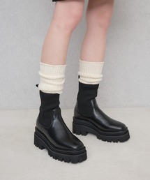 Launa lea | 【25秋冬】ニットソックス厚底ブーツ(S159)(ブーツ)