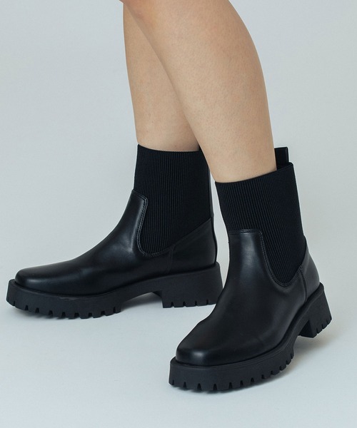 ROSE BUD（ローズバッド）の「STRETCH CHELSEA BOOTS（ブーツ・レディース・ブラック/ブラウン・38/37/36）」の5枚目の写真