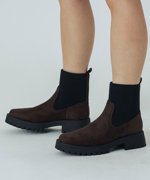 ROSE BUD（ローズバッド）の「STRETCH CHELSEA BOOTS（ブーツ・レディース・ブラック/ブラウン・38/37/36）」の10枚目の写真