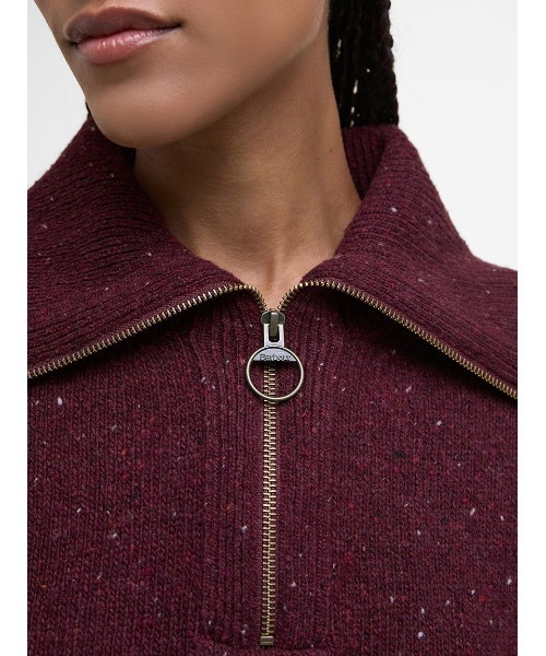 Barbour（バブアー）の「Lavensdale ハーフジップ ニット（ニット/セーター・レディース・ブラウン/レッド/ライトベージュ・6/8）」の20枚目の写真