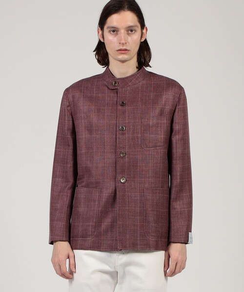 別注】CARUSO ウールシルクリネン フォレスティエールジャケット（ノー