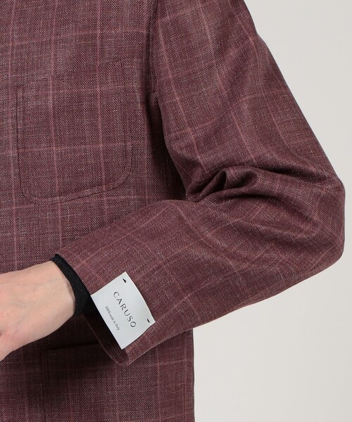 別注】CARUSO ウールシルクリネン フォレスティエールジャケット（ノー