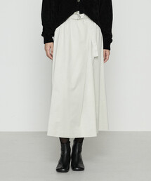 Gabardine K.T | ポリスエード ラップ風スカート(スカート)