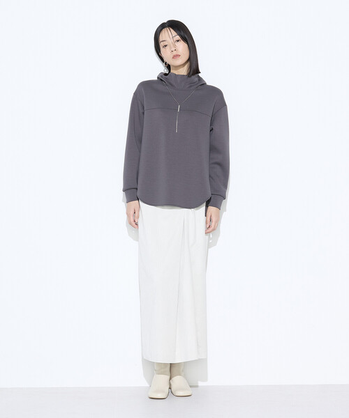 Gabardine K.T（ギャバジンケーティー）の「ポリスエード ラップ風スカート（スカート・レディース・キナリ/カーキ/ブラック・9号/7号）」の22枚目の写真