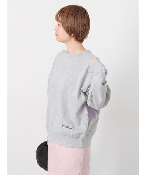 Lugnoncure(ルノンキュール)の「フラワープリントスウェットプルオーバー(その他トップス・レディース・グレー/パープル/ベージュ・F)」の1枚目の写真