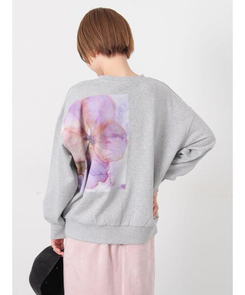 Lugnoncure(ルノンキュール)の「フラワープリントスウェットプルオーバー(その他トップス・レディース・グレー/パープル/ベージュ・F)」の12枚目の写真