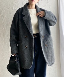 She's Closet（シーズクローゼット）の「ミドル丈ダブルブレストシャギーチェスターコート（チェスターコート）」