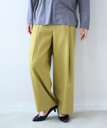 fleur by mint breeze（フルールバイミントブリーズ）の「【L～5L 大きいサイズ】サキソニータックワイドパンツ（その他パンツ）」