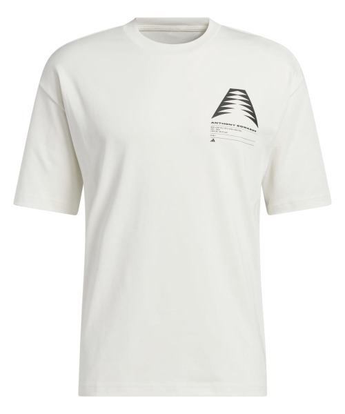 adidas(アディダス)の「adidas ANTHONY EDWARDS GFX SCHEMATIC TEE(アディダス アンソニー・エドワーズ GFX スキーマティック Tシャツ)(Tシャツ/カットソー・メンズ・ホワイト系/ブルー系・MEDIUM/LARGE/X-LARGE)」の3枚目の写真