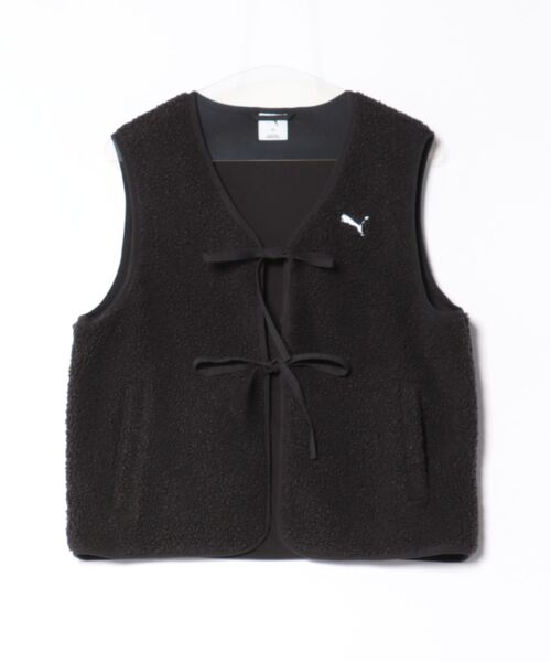 PUMA(プーマ)の「PUMA ウェア プーマウェア W W.ESS POLAR FLEECE GILE アウター 634066 01BK(その他アウター・レディース・ブラック・SMALL/MEDIUM/LARGE)」の1枚目の写真