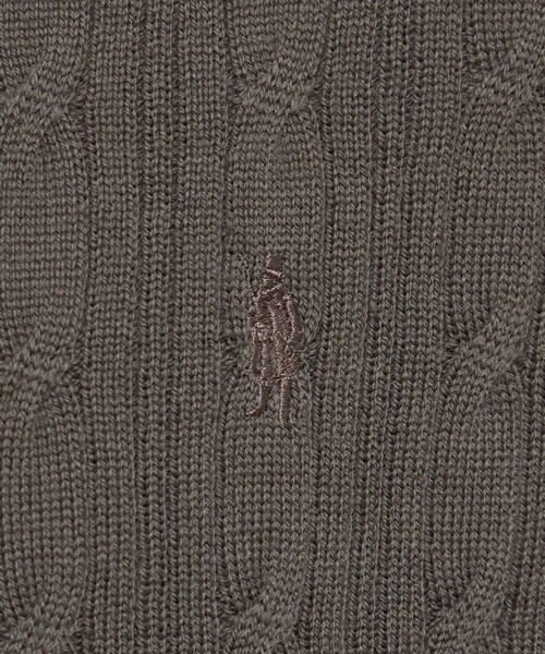 MACKINTOSH LONDON（マッキントッシュ ロンドン）の「【WEB・一部店舗限定】ハイゲージケーブルクルーネックニット（ニット/セーター・メンズ・ネイビー/オフホワイト/イエロー系その他2/グレー系その他/ブルー系その他2・M/L/XL）」の11枚目の写真