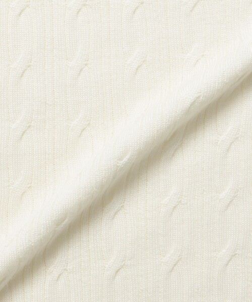 MACKINTOSH LONDON（マッキントッシュ ロンドン）の「【WEB・一部店舗限定】ハイゲージケーブルクルーネックニット（ニット/セーター・メンズ・ネイビー/オフホワイト/イエロー系その他2/グレー系その他/ブルー系その他2・M/L/XL）」の10枚目の写真