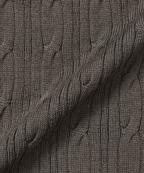 MACKINTOSH LONDON（マッキントッシュ ロンドン）の「【WEB・一部店舗限定】ハイゲージケーブルクルーネックニット（ニット/セーター・メンズ・ネイビー/オフホワイト/イエロー系その他2/グレー系その他/ブルー系その他2・M/L/XL）」の9枚目の写真