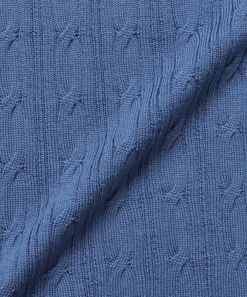 MACKINTOSH LONDON（マッキントッシュ ロンドン）の「【WEB・一部店舗限定】ハイゲージケーブルクルーネックニット（ニット/セーター・メンズ・ネイビー/オフホワイト/イエロー系その他2/グレー系その他/ブルー系その他2・M/L/XL）」の8枚目の写真