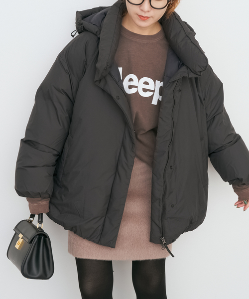 Spick & Span（スピックアンドスパン）の「NANGA / ナンガ 別注ダウンジャケット*（ダウンジャケット/コート・レディース・ブラック/アイボリー・FREE）」の9枚目の写真