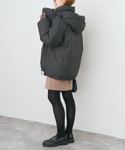 Spick & Span（スピックアンドスパン）の「NANGA / ナンガ 別注ダウンジャケット*（ダウンジャケット/コート・レディース・ブラック/アイボリー・FREE）」の10枚目の写真