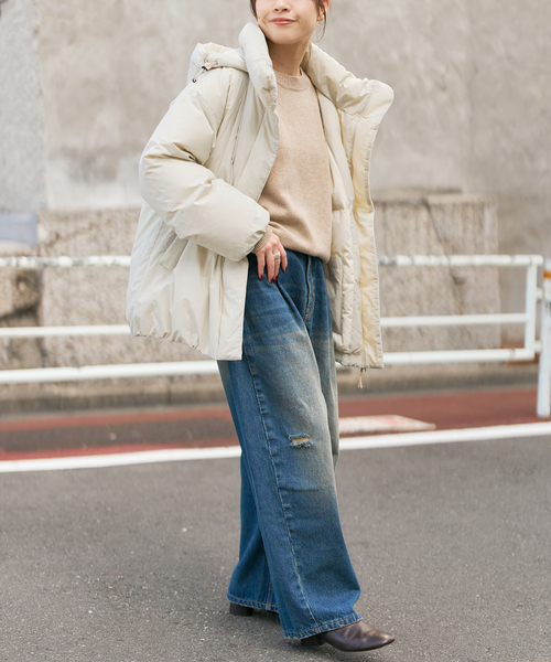 Spick & Span（スピックアンドスパン）の「NANGA / ナンガ 別注ダウンジャケット*（ダウンジャケット/コート・レディース・ブラック/アイボリー・FREE）」の17枚目の写真