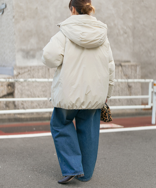 Spick & Span（スピックアンドスパン）の「NANGA / ナンガ 別注ダウンジャケット*（ダウンジャケット/コート・レディース・ブラック/アイボリー・FREE）」の18枚目の写真