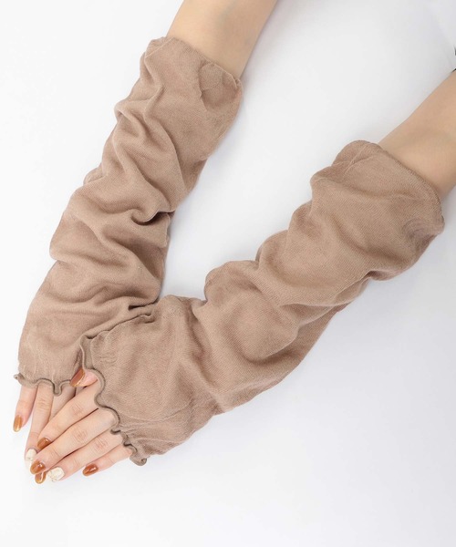 NAIGAI(ナイガイ)の「NAIGAI COMFORT ふんわりガーゼ 肌側シルク 2重編み レッグウォーマー 93072330(レッグウォーマー・レディース・ブラウン系その他/サックスブルー/サンドベージュ/グリーン系その他・FREE)」の11枚目の写真