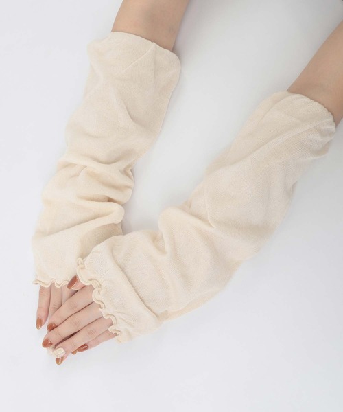 NAIGAI(ナイガイ)の「NAIGAI COMFORT ふんわりガーゼ 肌側シルク 2重編み レッグウォーマー 93072330(レッグウォーマー・レディース・ブラウン系その他/サックスブルー/サンドベージュ/グリーン系その他・FREE)」の12枚目の写真