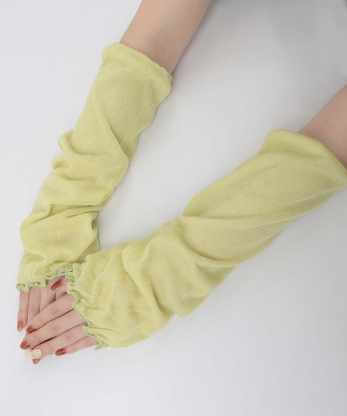 NAIGAI(ナイガイ)の「NAIGAI COMFORT ふんわりガーゼ 肌側シルク 2重編み レッグウォーマー 93072330(レッグウォーマー・レディース・ブラウン系その他/サックスブルー/サンドベージュ/グリーン系その他・FREE)」の13枚目の写真