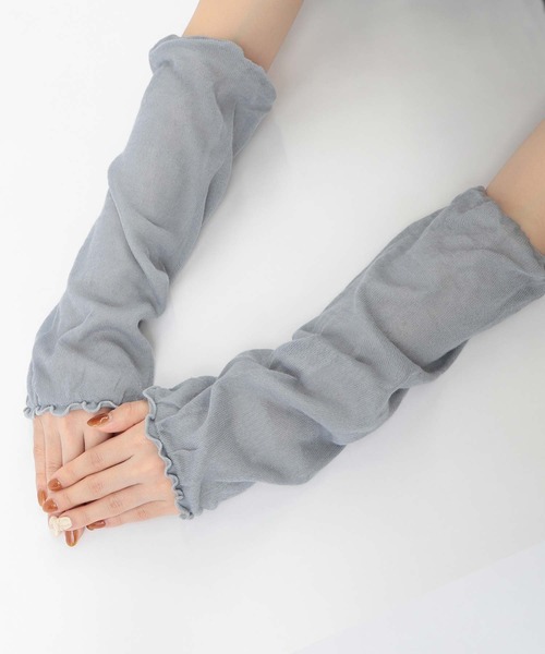 NAIGAI(ナイガイ)の「NAIGAI COMFORT ふんわりガーゼ 肌側シルク 2重編み レッグウォーマー 93072330(レッグウォーマー・レディース・ブラウン系その他/サックスブルー/サンドベージュ/グリーン系その他・FREE)」の14枚目の写真