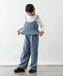 GLOBAL WORK | トクトク3デニムセット＊ロンＴ/606702(つなぎ/オールインワン)