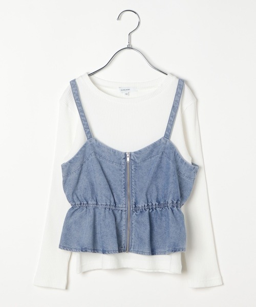 GLOBAL WORK（グローバルワーク）の「トクトク3デニムセット＊ロンＴ/606702（つなぎ/オールインワン・キッズ・ブルー系その他4/ブラック・160cm/150cm/130cm/140cm）」の5枚目の写真