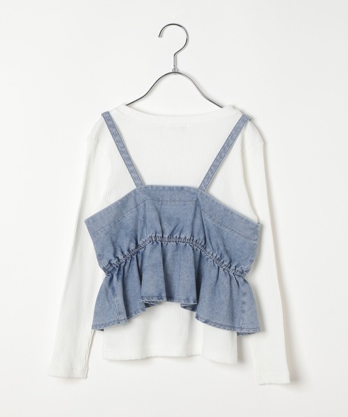 GLOBAL WORK（グローバルワーク）の「トクトク3デニムセット＊ロンＴ/606702（つなぎ/オールインワン・キッズ・ブルー系その他4/ブラック・160cm/150cm/130cm/140cm）」の9枚目の写真