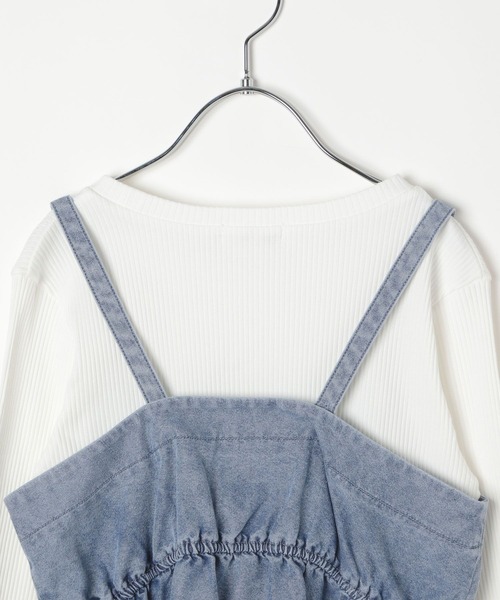 GLOBAL WORK（グローバルワーク）の「トクトク3デニムセット＊ロンＴ/606702（つなぎ/オールインワン・キッズ・ブルー系その他4/ブラック・160cm/150cm/130cm/140cm）」の10枚目の写真