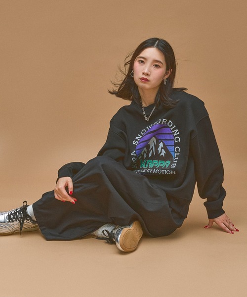 Kappa(カッパ)の「≪Kappa×and ST ウェルネスクラブ≫Mountainデザインスウェット (ユニセックス)(スウェット・レディース・ブラック/グレー・SMALL/MEDIUM/LARGE)」の15枚目の写真