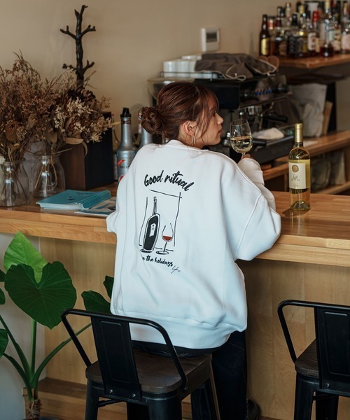 ARCHIVER(アーカイバ)の「【Bz】【Leyline】Good ritual sweat(スウェット・メンズ・ブラック/ホワイト・LARGE/X-LARGE)」の2枚目の写真