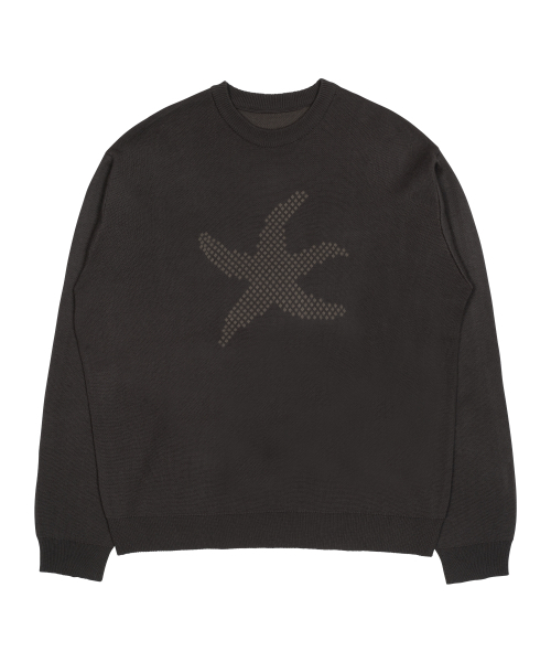 THECOLDESTMOMENT（ザコールデストモーメント）の「TCM starfish logo knit (charcoal)（ニット/セーター・レディース・その他・SMALL/MEDIUM/LARGE）」の2枚目の写真