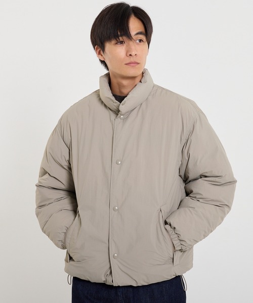 セール】ナイロンタッサー中綿スタンドジャケット（ブルゾン）｜coca