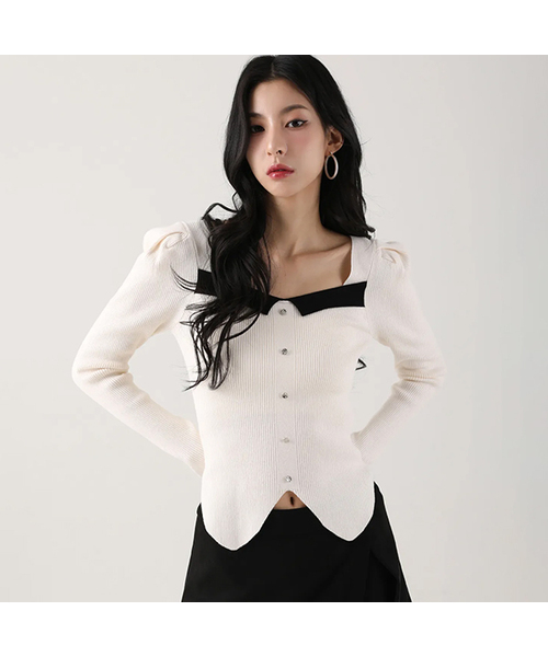 AVANDRESS(アバンドレス )の「Jucy Knit IVORY(ニット/セーター・レディース・アイボリー・MEDIUM)」の1枚目の写真