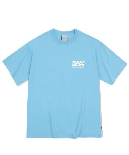 F.ILLUMINATE(フィルミネイト)の「オーバーサイズサマーリングロゴTシャツ-スカイブルー(Tシャツ/カットソー・レディース・その他・MEDIUM/LARGE/X-LARGE)」の1枚目の写真