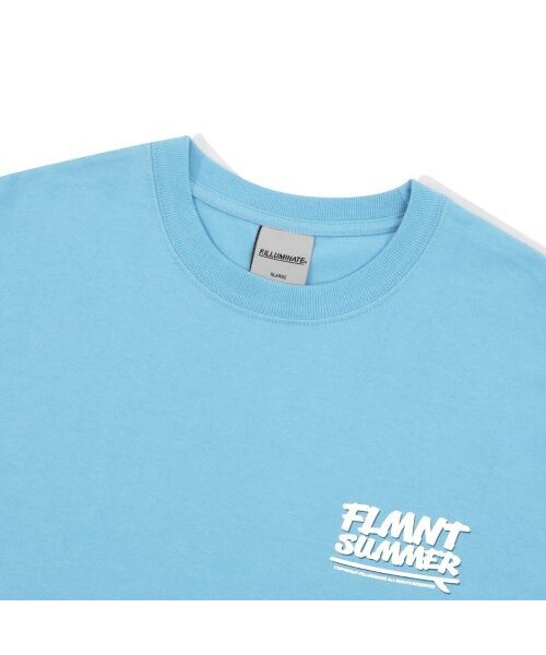 F.ILLUMINATE(フィルミネイト)の「オーバーサイズサマーリングロゴTシャツ-スカイブルー(Tシャツ/カットソー・レディース・その他・MEDIUM/LARGE/X-LARGE)」の5枚目の写真