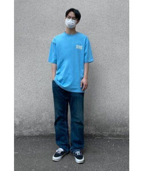 F.ILLUMINATE(フィルミネイト)の「オーバーサイズサマーリングロゴTシャツ-スカイブルー(Tシャツ/カットソー・レディース・その他・MEDIUM/LARGE/X-LARGE)」の2枚目の写真