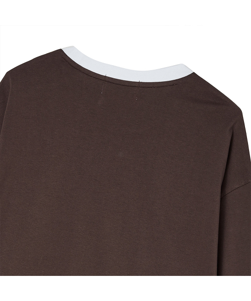 THE GREEN LAB（ザグリーンラボ）の「サッカーフットボール配色長袖Tシャツ[ブラウン]（Tシャツ/カットソー・メンズ・その他・SMALL）」の11枚目の写真