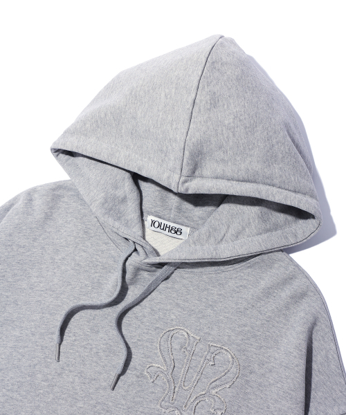 YOUHEE(ユヒ)の「YOUHEE SYMBOL GRAPHIC HOODIE MELANGE GREY(パーカー・レディース・その他・FREE)」の4枚目の写真