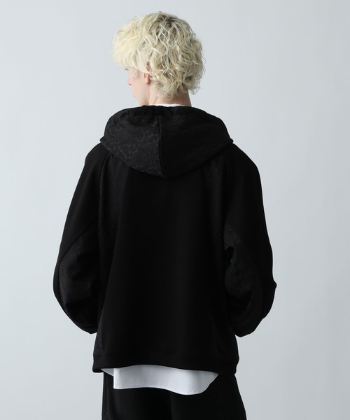 HARE(ハレ)の「ジャガードキリカエZIPパーカー(HARE)(パーカー・メンズ・ネイビー/グリーン/ブラック・FREE)」の12枚目の写真