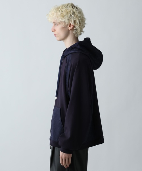 HARE(ハレ)の「ジャガードキリカエZIPパーカー(HARE)(パーカー・メンズ・ネイビー/グリーン/ブラック・FREE)」の19枚目の写真