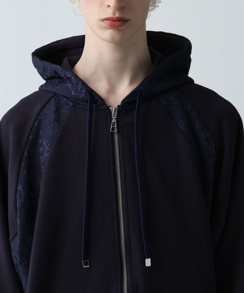 HARE(ハレ)の「ジャガードキリカエZIPパーカー(HARE)(パーカー・メンズ・ネイビー/グリーン/ブラック・FREE)」の21枚目の写真